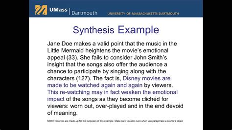 Summary, Synthesis, and Analysis of Sources - Research & Writing …