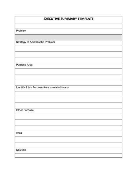 Summary Outline Template
