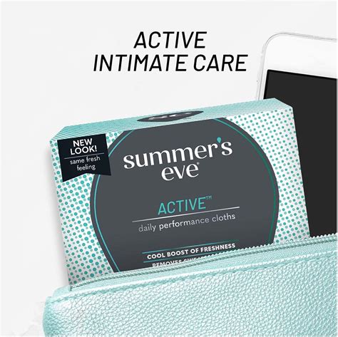 Summer’s Eve Active Daily Perfomance Feminine Wipes, 42 Count …