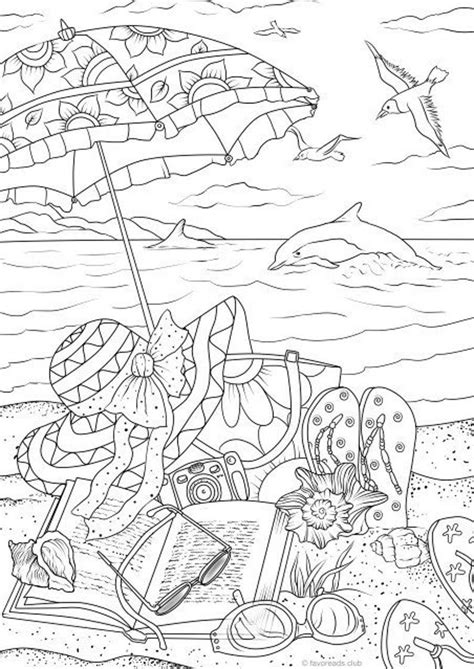 Summer Adult Coloring Pages