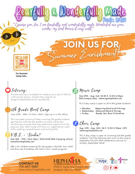 Summer Camp! - Hephatha Lutheran School