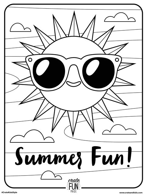 Summer Coloring Pictures Printable