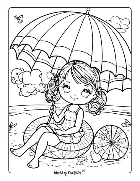 Summer Coloring Sheets For Adults