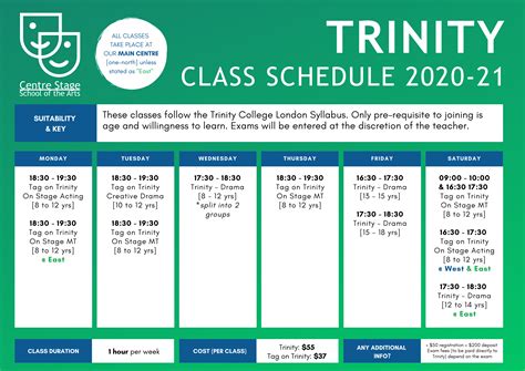 Summer Course Schedule - Trinity College