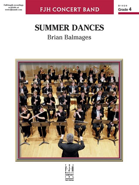 Summer Dances: Concert Band Conductor Score & Parts: Brian ...