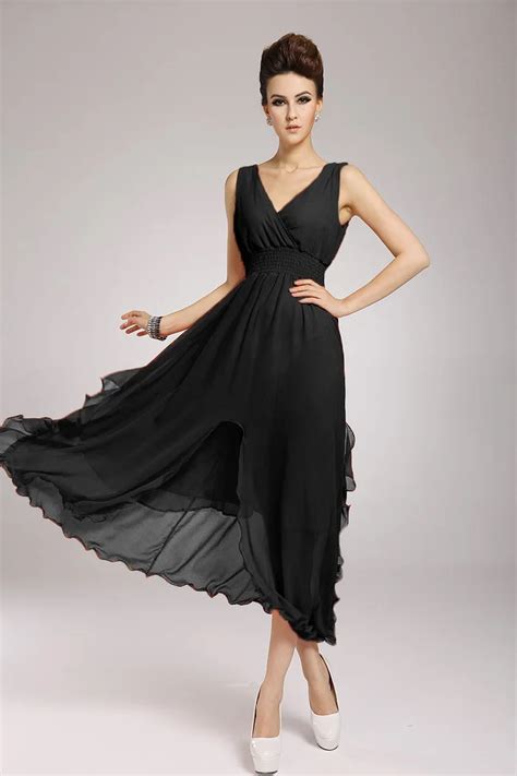 Summer Dress Elegant Quick Dry Shoulder-less Female Dress