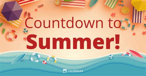 Summer Holiday Countdown - Days Until Summer Holiday