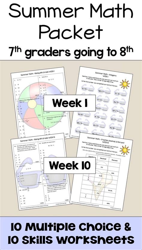 Summer Packets Answers For 8th Grade Math