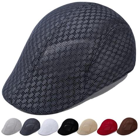 Summer Quick Drying Mesh Hats Newsboy Lightweight Berets Caps …