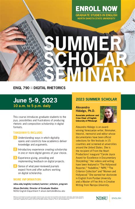 Summer Scholars Program Call for Proposals Summer 2024