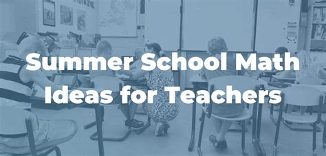 Summer School Teacher (STEAM/Math) - Elementary (Temporary) …