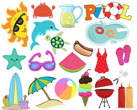 Summer Stickers Printable