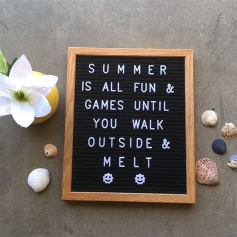 Summer Letter Board Quotes. Easy, peasy, summer breezy “Live in 