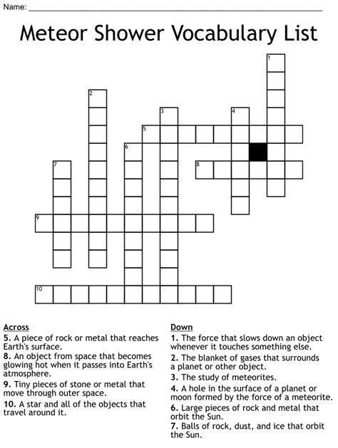 Summer meteor shower -- Find potential answers to this crossword clue at crosswordnexus.com