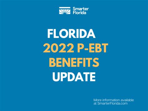2022 Summer P-EBT: Florida Announces Plans to Feed 2.8 Million Hungry Children. Jun 2022.. 
