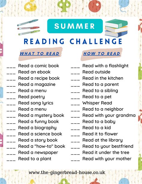 Summer reading challenge. The Summer Reading Challenge invites kids to log the minutes they spend reading as they strive to set a new world record for summer reading. From May 4 through … 