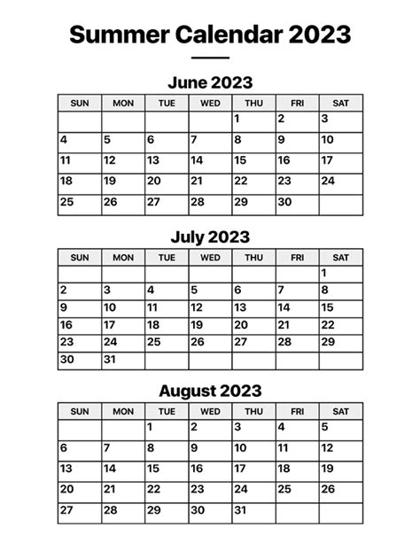 Summer schedule 2023. Things To Know About Summer schedule 2023. 