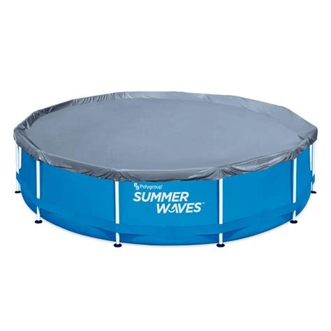 Summer waves pool cover 12ft. This item: Summer Waves 15' Active Frame Above-Ground Pool, 15'x42". $49795. +. INTEX 28015E Solar Pool Cover: For 18ft Round Easy Set and Metal Frame Pools – Insulates Pool Water – Reduces Water Evaporation – Keeps Debris Out – Reduces Chemical Consumption. $3941. 