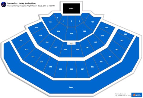 The Milwaukee Summerfest Amphitheater Seating Chart is designed to