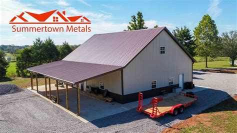 Summertown metals hayden al. This brand new barndominium plan features 2,016 sq. ft. 3 bed / 2 bath with an attached 30’x30’ 2-car garage. With cypress timber framed front and back porches and 2 decorative cupolas, this... 