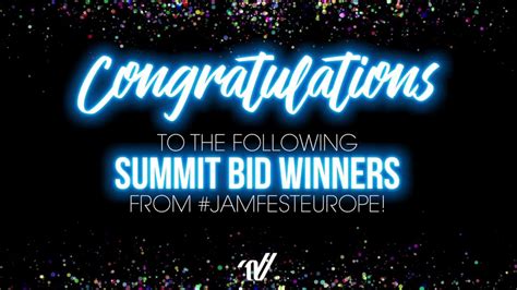 Congratulations to the four teams who earned bids last night to the International portion of The Summit! See the latest International Summit@Bid Winners here!.... 