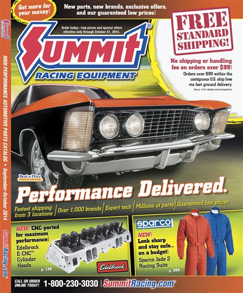 Summit racing equipment catalog. View Our Digital Catalogs! Powersports Savings. Featured Brand. Summit Racing SpeedCard Earn a 10% Statement Credit Up to $75. Apply Today. Summit ... On the road, track, or trail Summit Racing Equipment keeps you rolling! Learn More. Project RAM 2500 Cummins Diesel Upgrading Instead of Replacing! Check it Out. Get the parts, ... 