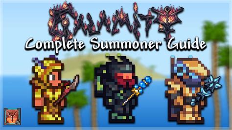 Summoner armor calamity. Summon weapons are a type of weapon that spawns secondary characters that will aid the player during battle by automatically attacking enemies within range. They deal summon damage and cannot be hurt or killed. The characters spawned by most summon weapons fall into one of two categories: minions and sentries. Minions are mobile characters that follow the player, while sentries remain ... 