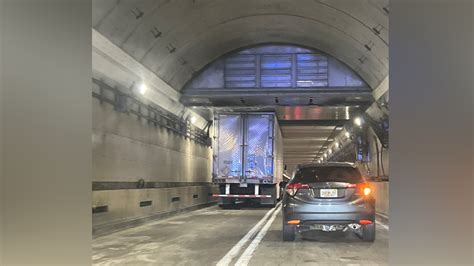 Sumner Tunnel closed due to ‘over height’ tractor-trailer truck
