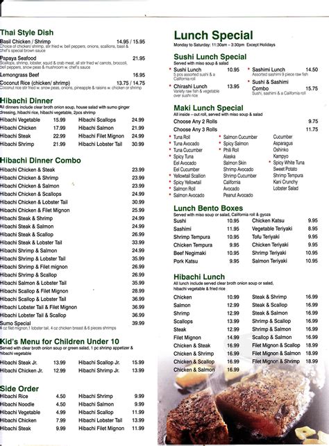 Sumo japanese sushi and hibachi grill ithaca menu. Specialties: Mitsuba has built its reputation for serving only the highest quality and freshest sushi, Hibachi and Japanese cuisine in a comfortable and relaxing atmosphere at an affordable price. Established in 2006. Our executive sushi chef “William Chen” has more than 10 years of culinary experience working in Japan as a sushi head chef. Let his creation inspire you by bring various ... 