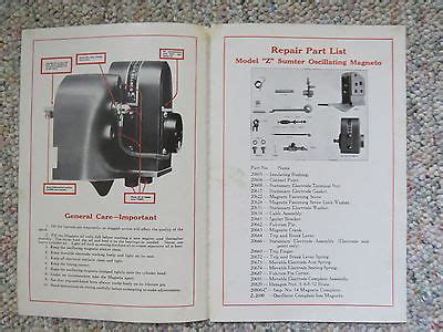 Sumter 12 magneto.  "Z" engines, 1918 pattern with Sumter Oscillating Magneto...