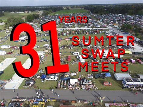 Sumter swap meet winter extravaganza 2023. Webster Westside Market presents Florida’s largest monthly car and motorcycle swap meet & show on the first Saturday & Sunday of every month. 7am - 2pm on Both Days Vendors provide both new and used parts and related merchandise. ... Swap Meet October 7, 2023 Webster, FL . Details; Activity; Guests (1) Photos (1) Details. … 
