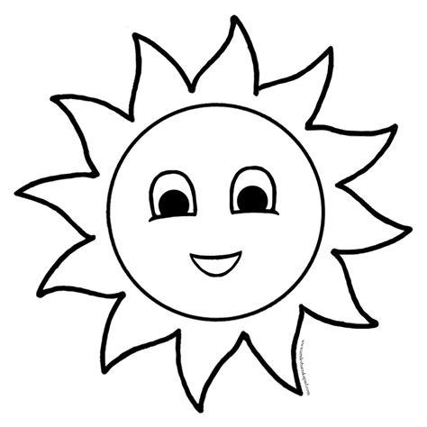 Sun Coloring Shee