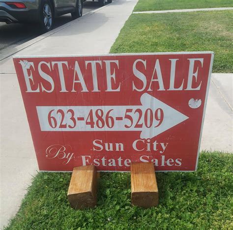 Oct 5, 2023 · 360 Estate Sales Sun City 50% Off!! Vintage... starts on 10/5/2023. This sale has already occurred. Please use the following links to find other sales you might be interested in: 360 Estate Sales Sun City 50% Off!! Vintage Jewelry, Franciscan Wear. Address The address for this sale in Sun City, AZ 85351 will no longer be shown since it has ... 