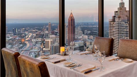 Sun dial restaurant atlanta. Sep 1, 2023 · That said, it's still upscale American dining that's ideal for impressing your out-of-town friends. The 73rd-floor restaurant in the Westin provides 360-degree panoramic skyline views—first-rate, because Sun Dial remains one of the tallest buildings in the city. It's no longer a prom and anniversary hotspot. Instead, corporate types slide ... 