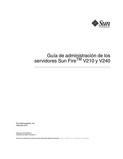 Sun fire v210 and v240 servers administration guide. - Enciclopedia de las provincias del ecuador..