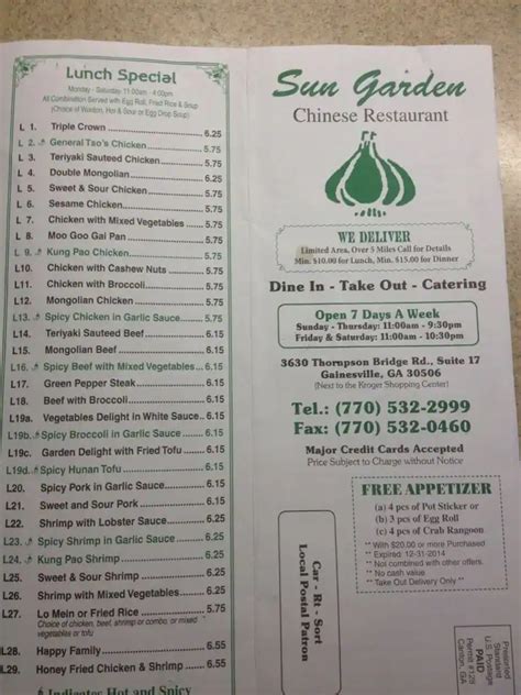 Sun garden cafe menu. As of 2014, nutritional information for Black Walnut Cafe can be found at MyFitnessPal. People who are interested in learning more about the nutritional values of anything on the B... 
