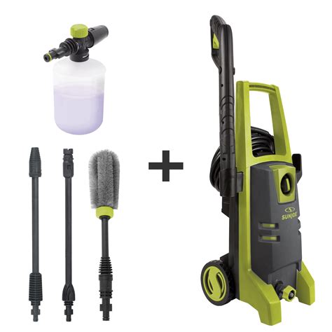 Sun joe power washer accessories. Shop Sun Joe Electric Pressure Washer up to 2000 PSI at 1.95 GPM with Vacuum built-in Green & Black at Best Buy. Find low everyday prices and buy online for delivery or in-store pick-up. ... Manufacturer's Warranty - Parts. Snow Joe. Manufacturer's Warranty - Labor. Snow Joe. Other. UPC. 842470119406. Reviews. User rating, 4.2 out of 5 stars ... 