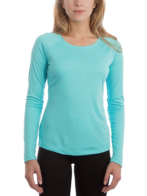 Sun protection shirts. Women's UPF 50+ Sun Protection Shirt Long Sleeve SPF UV Shirt Rash Guard Swim Hiking Fishing Tops Lightweight. 4.5 out of 5 stars 2,716. $23.99 $ 23. 99. 7% coupon applied at checkout Save 7% with coupon (some sizes/colors) FREE delivery Thu, Nov 16 on $35 of items shipped by Amazon. 