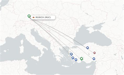 SunExpress flights from Munich, MUC.