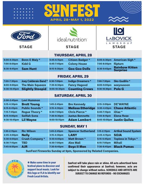 SunFest Schedule & Tickets for 2024 Dates Buy SunFest Tickets at …