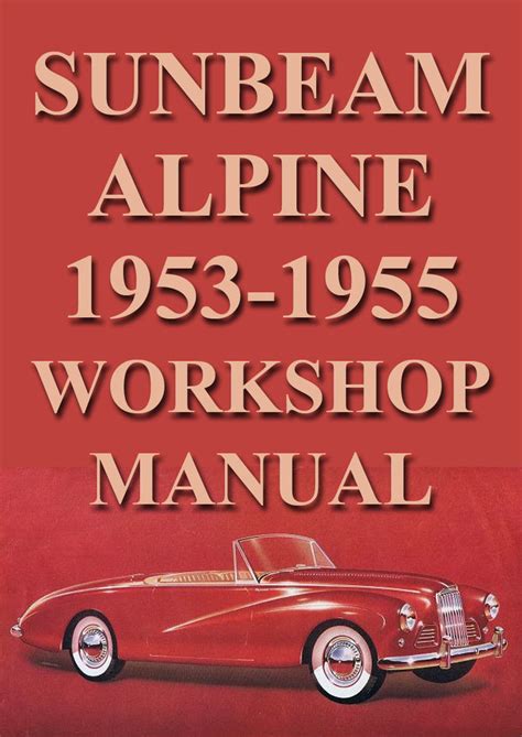 Sunbeam alpine workshop manual by sunbeam alpine. - Fenwal control panel manual ar series.