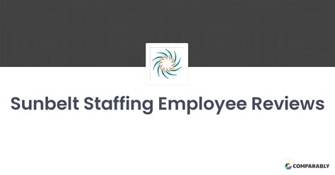 Sunbelt staffing reviews. Things To Know About Sunbelt staffing reviews. 