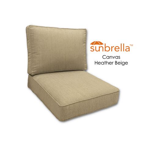 Sunbrella Canvas Heather Beige Outdoor Cushion & Pillow Fabric ...