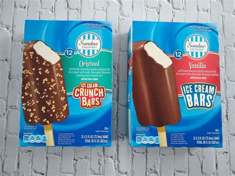 Sundae shoppe ice cream. All Natural Fruit Bars. Strawberry or Mango. Product Code: 3863. Add to shopping list. Your shopping list is empty. to the top. Shop for Sundae Shoppe Frozen Fruit Bars in assorted flavors at ALDI. Discover quality frozen desserts at affordable prices when you shop at ALDI. Learn more. 