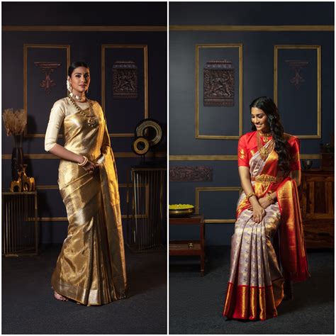 Sundari silks. Browse a variety of bridal sarees in luxurious Kanjivaram silk with intricate zari work and embellishments. Find your perfect wedding saree from Sundari Silks, a leading online … 