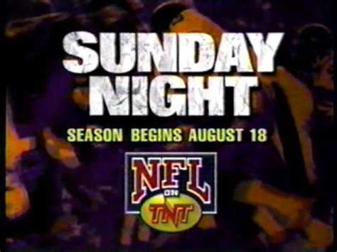 Sunday Night NFL on TNT promo, 1994 - YouTube