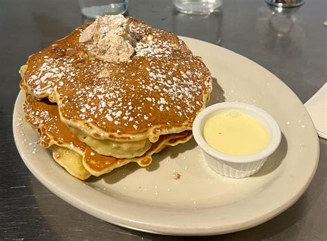 Sunday brunch: Bread pudding pancakes with Southport Grocery and Cafe