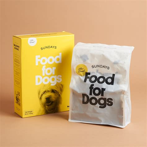 Sunday food for dogs. They say a new order will be sent every 27 days which is fine if I was getting enough to feed my dog. They claim it is $3.79 per meal which if you divide out the $199 they charge every 27 days ... 