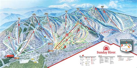 Sunday river trail map. Skiing & Snowboarding. 800.543.2754. Next Slide. 1. 2. The Most Dependable Snow in New England. Sunday River is the perfect destination whether you're a corduroy carving pro or clipping in for the first time. With eight interconnected mountain peaks, Sunday River has a trail for everyone. 139. 
