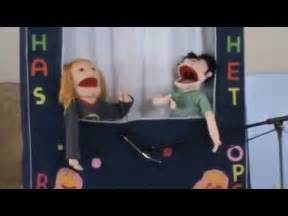 Sunday school puppet show.  Initial efforts began in Fall 1998 as a small group of y...